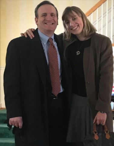 Katie Ledecky with her father David Ledecky